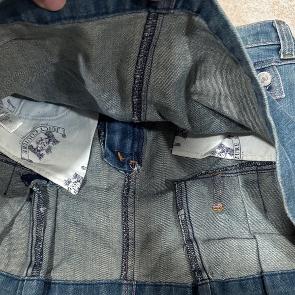 Juicy Couture Blue Denim Skirt Size 12 - Picture 6 of 7